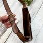 Vintage 70’s Gucci Brown Suede Horsebit Lock Front Shoulder Purse