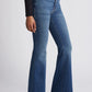 Good American Good Legs Flare Jeans in BBLUE305 Medium Wash (14 or 32)