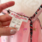 Vintage 1980s Jack Mulqueen Pink Silk Abstract Print Dress (6)