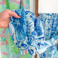 Lilly Pulitzer Silk & Cashmere Blue White Fresh Catch Print Scarf