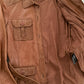 Vintage Scully Light Brown Belted Leather Jacket (S)