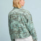 Anthropologie Amo Army Patch Green Camo Jacket (M)