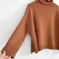 Demylee x J.Crew Heavy Wool Roll Neck Pullover Knit Sweater