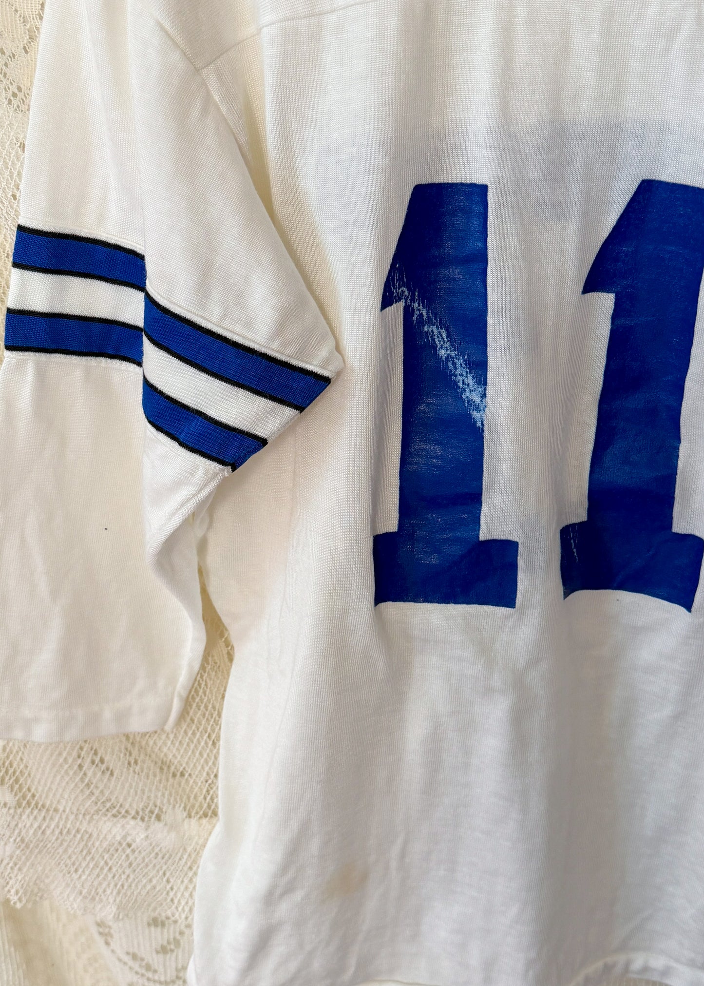Vintage 80s Dallas Cowboys NFL Rawlings Football Jersey Shirt #11 (M)