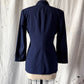 Vintage 90s Ralph Lauren Collection Purple Label Navy Wool Fitted Blazer Jacket