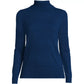Lands' End Navy Blue 100% Cashmere Turtleneck Sweater (M)