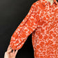 Essentiel Antwerp Salmon Orange / Pink Print Bemerald Cotton Shirt Dress