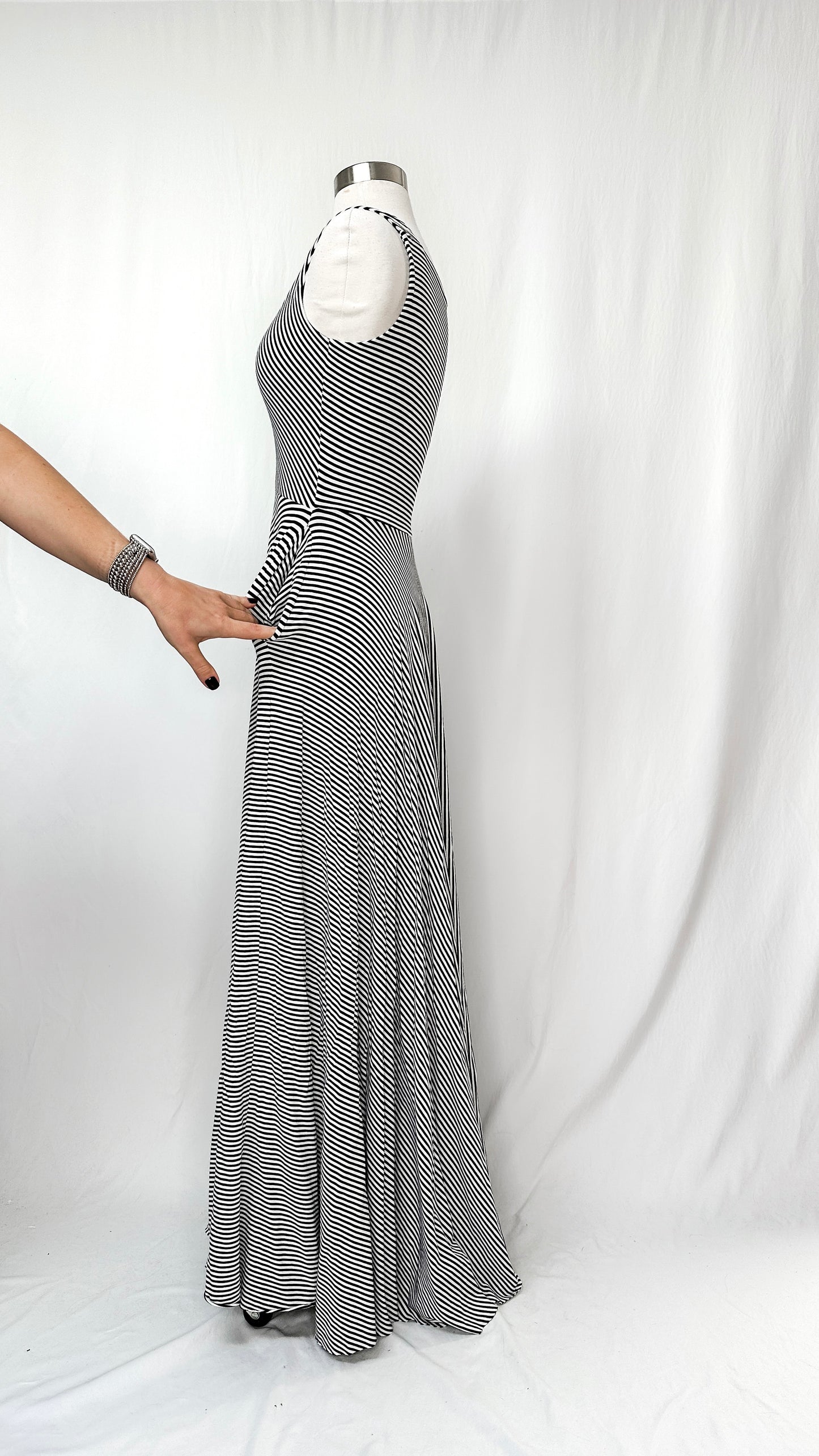 Butter by Nadia Stripe Maxi Dress (one size)