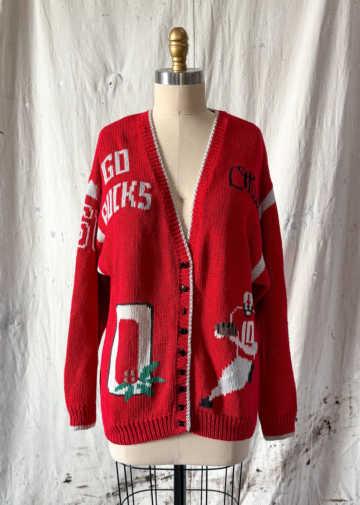Vintage 90s BellePointe OSU Cardigan (L)