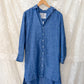 Frank & Eileen Hunter Shirt Dress in Blue Linen Speckle