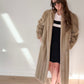 NEW Avec Tu Vintage  Faux Fur Blonde Coat Long Swing Princess Coat USA Union Made