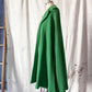 Vintage 60s Higbee's Cleveland Kelly Green Bouclé Cape Coat