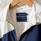 RARE Vintage Ralph Lauren Equestrian Jacket White Navy Polo Horse Tack Print Graphic