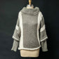 Vintage Olive Green & Cream Cozy Mohair Angora Wool Sweater (M)