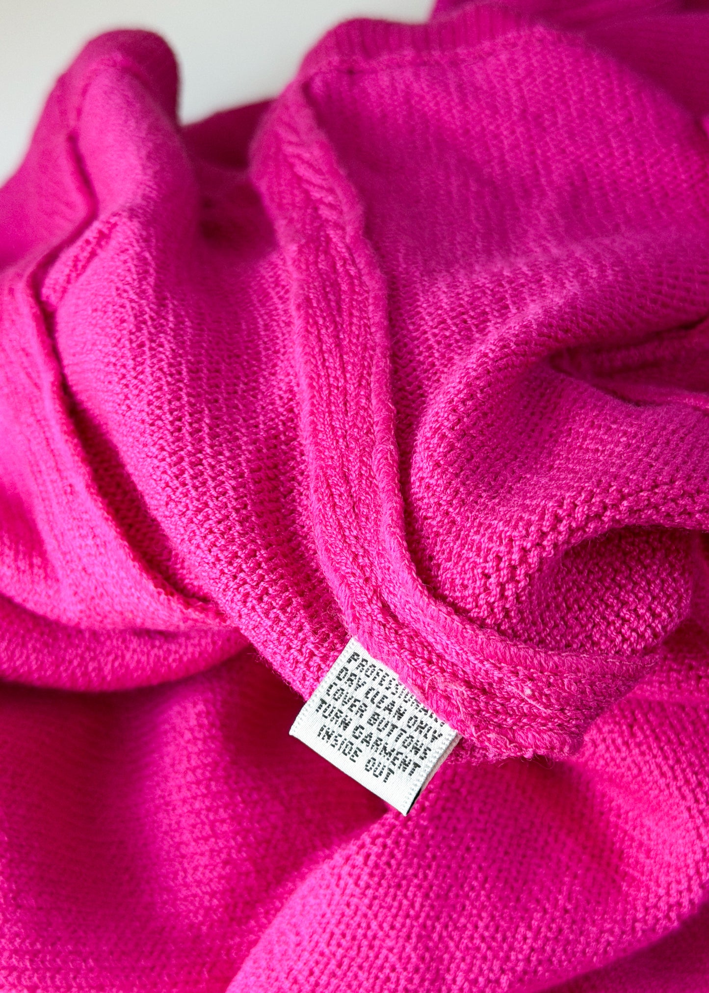 Vintage 90s St. John Pink Gold Button  Knit Vest Top (L)