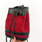 Vintage Gucci Small Ophidia Red Suede Bucket Bag Purse