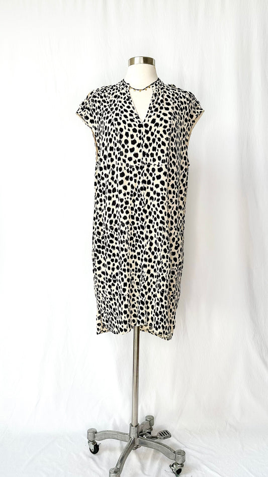 Madewell Morningside Leopard Print Shift Dress (L)