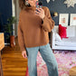 Demylee x J.Crew Heavy Wool Roll Neck Pullover Knit Sweater