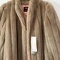 NEW Avec Tu Vintage  Faux Fur Blonde Coat Long Swing Princess Coat USA Union Made