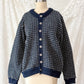 Vintage L.L.Bean Norwegian Wool Cardigan Sweater Navy Fair Isle Sweater (men's L)