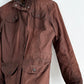 Barbour Women’s Brown Waxed Cotton Summer Sapper Utility Field Jacket (US 8)