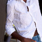 Frank & Eileen Barry Tailored Button Down in Signature Crinkle White Cotton (M)