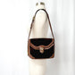 Vintage 70’s Gucci Brown Suede Horsebit Lock Front Shoulder Purse