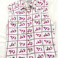 Terra Purple and White Western Cow Print Button Down Top (M)