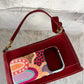 Vintage Coach Red Leather Bleeker Demi Purse # 9311