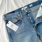 NEW RE/DONE Relaxed Crop Denim Jeans in Carpenter (26/4)