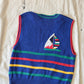 Vintage Robert Scott LTD Embroidered Sailboat Nautical Knit Sweater Vest (M)