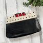 Vintage 80s Steamboat Leather Clutch Purse