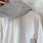 1940s White Nautical Sailor Blouse with Chambray Trim