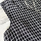 FLAX Black and White Check Linen Flowy V-Neck Sleeveless Top (L)