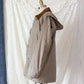 Vintage 90s Burberrys Taupe Khaki  Plaid Lined Field Coat with Hood Made in England