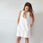 J.Crew White Denim Jumper Dress (10 or M)