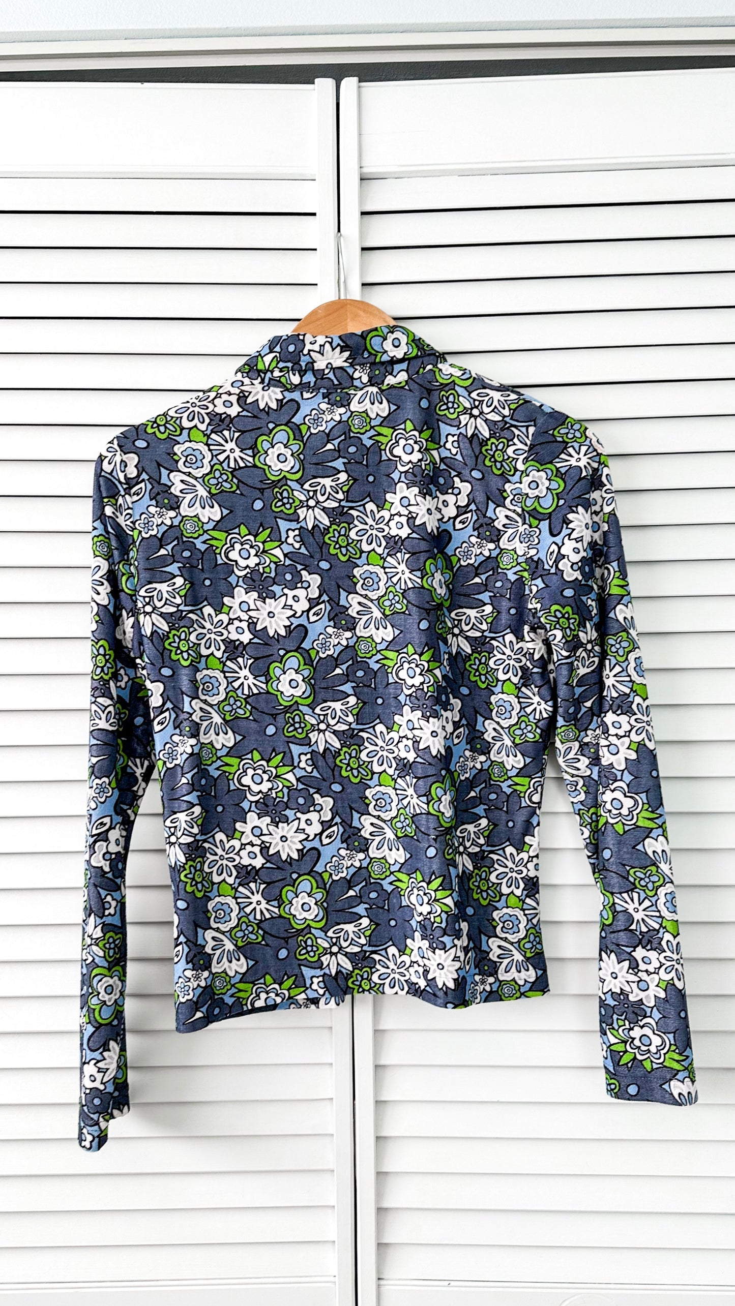 Vintage Terry Floral Button Down (S)