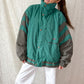 Vintage 80s Bogner Teal Gray Winter Ski Jacket (XL)