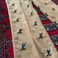 Vintage 70s Khaki Embroidered Mallard Duck Chino High Waist Pants