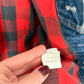 Vintage 1983 Levi’s Denim Buffalo Plaid Lined Trucker Vest (M)