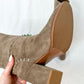 Tory Burch Contraire Suede Leather Stitched 90mm River Rock Boots (6.5)