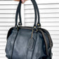 Vintage 80s Coach Madison Soft Satchel Doctors Bag Purse in Blue USA #0333-003