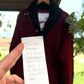 Vintage 30s / 40s Varsity Letterman Burgundy Black Wool Shawl Collar Cardigan Muskingum College University