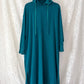Nap Loungewear Pullover Hoodie Dress in Teal Blue (M)