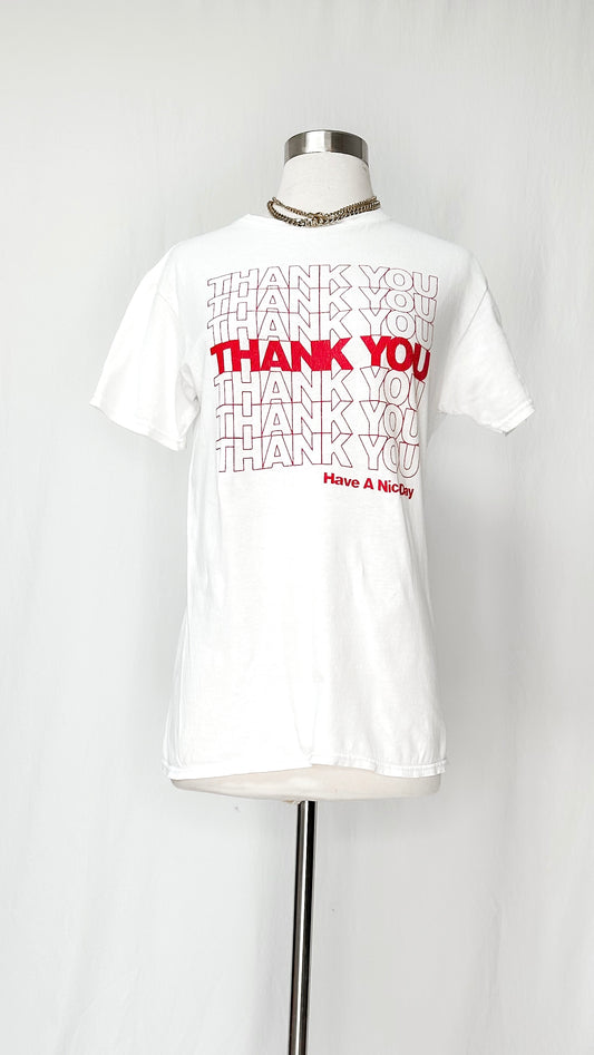 Vintage 90’s Thank You Single Stitch Graphic Tee (S)