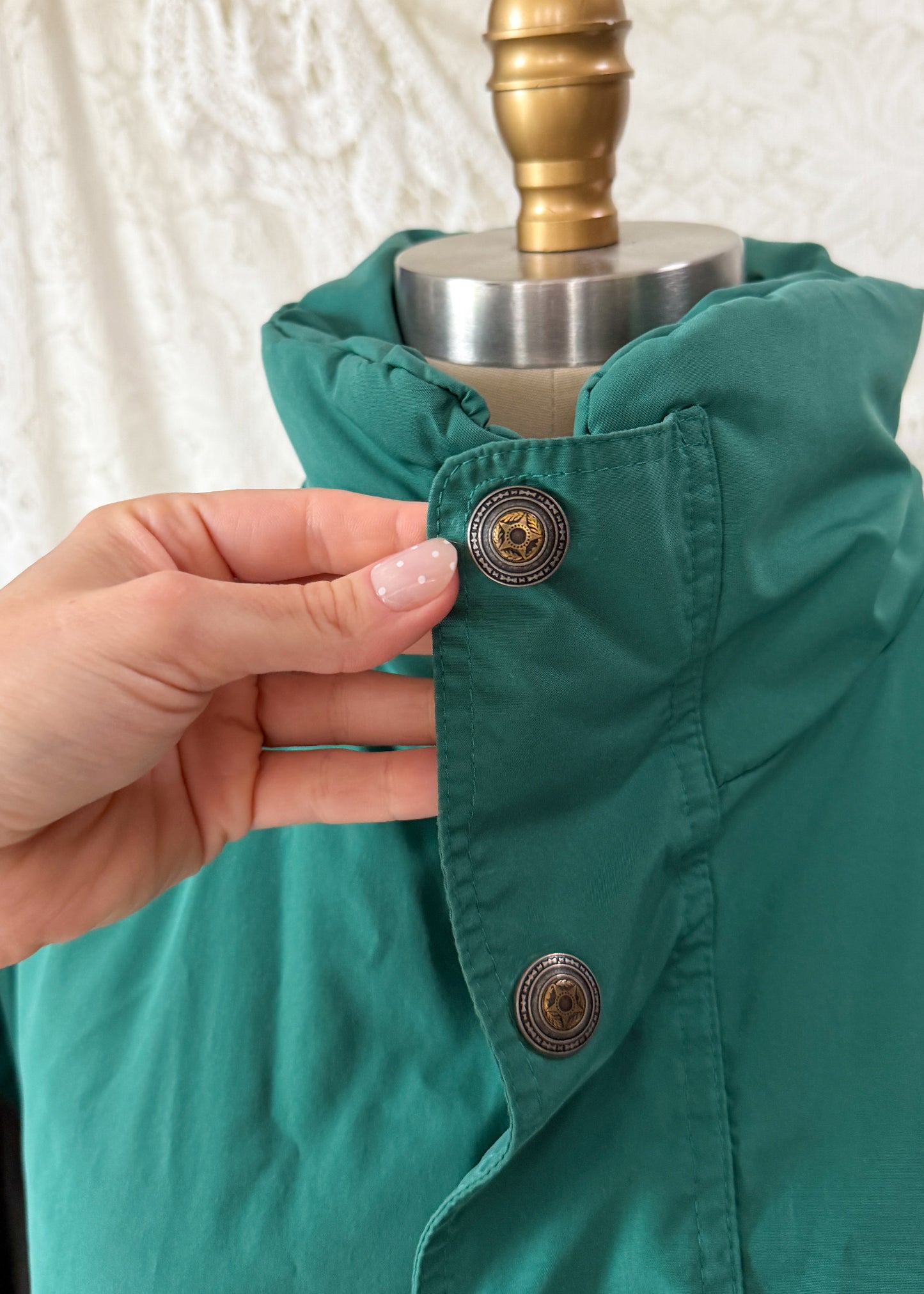 Vintage 80s Bogner Teal Gray Winter Ski Jacket (XL)