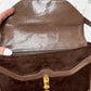 Vintage 70’s Gucci Brown Suede Horsebit Lock Front Shoulder Purse