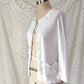Michael Simon White Sequin Disc Embellished Cardigan (S)