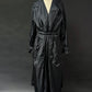 Jil Sander Black Nylon Light Weight Trench Coat Jacket (L)