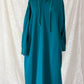 Nap Loungewear Pullover Hoodie Dress in Teal Blue (M)